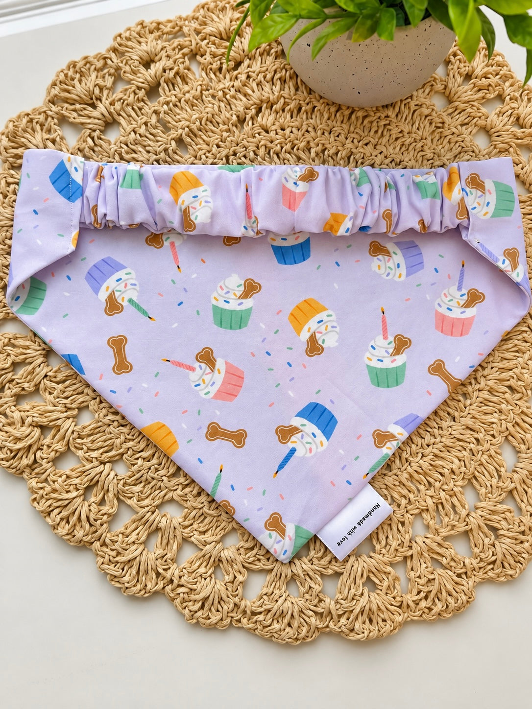 Lavender Pupcake Bandana