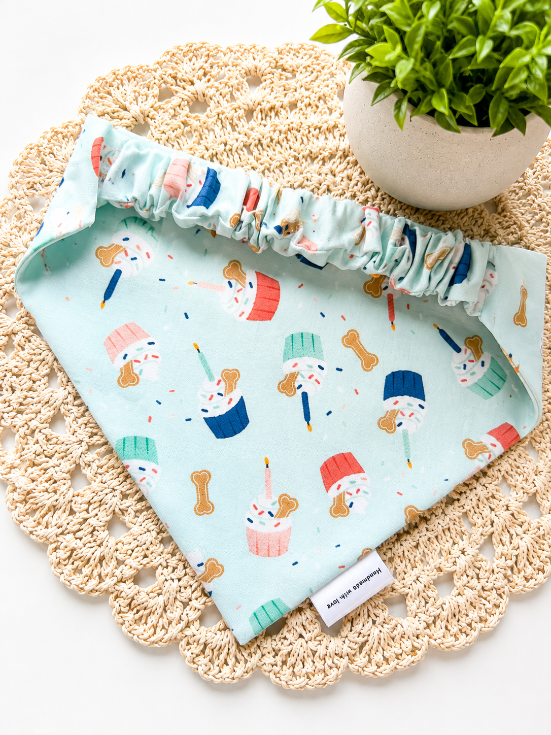 Mint Pupcake Bandana